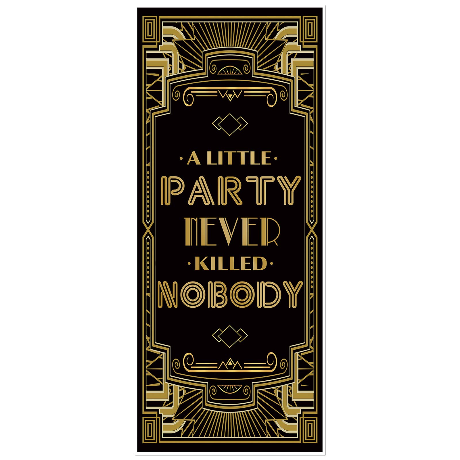 Musykrafties Roaring 20's Gatsby Grandeur A Little Party Never Killed Nobody Door Cover 72x30inch