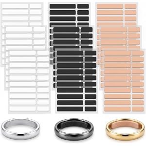 Shimmeroo 180PCS Invisible Ring Size Adjuster 3 Color 9 Sheets | Smart Oura Ring Size Adjuster Invisible Rings Adjusters Spac