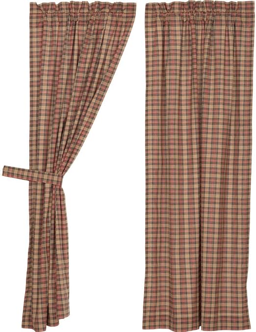 Amazon Com Vhc Brands Primitive Curtains Cinnamon Rod Pocket
