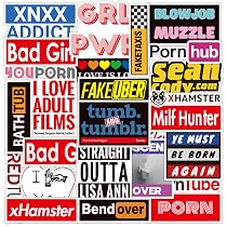Amazon.com: NG2D58 Sexy Words Stickers Pack 50pcs Vinyl Waterproof ...