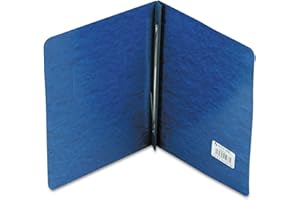 ACCO BRANDS ACCO Pressboard Report Cover, Side Bound, Tyvek Reinforced Hinge, 8.5 Inch Centers, 3 Inch Capacity, Letter Size, Dark Blue (A7025973A)