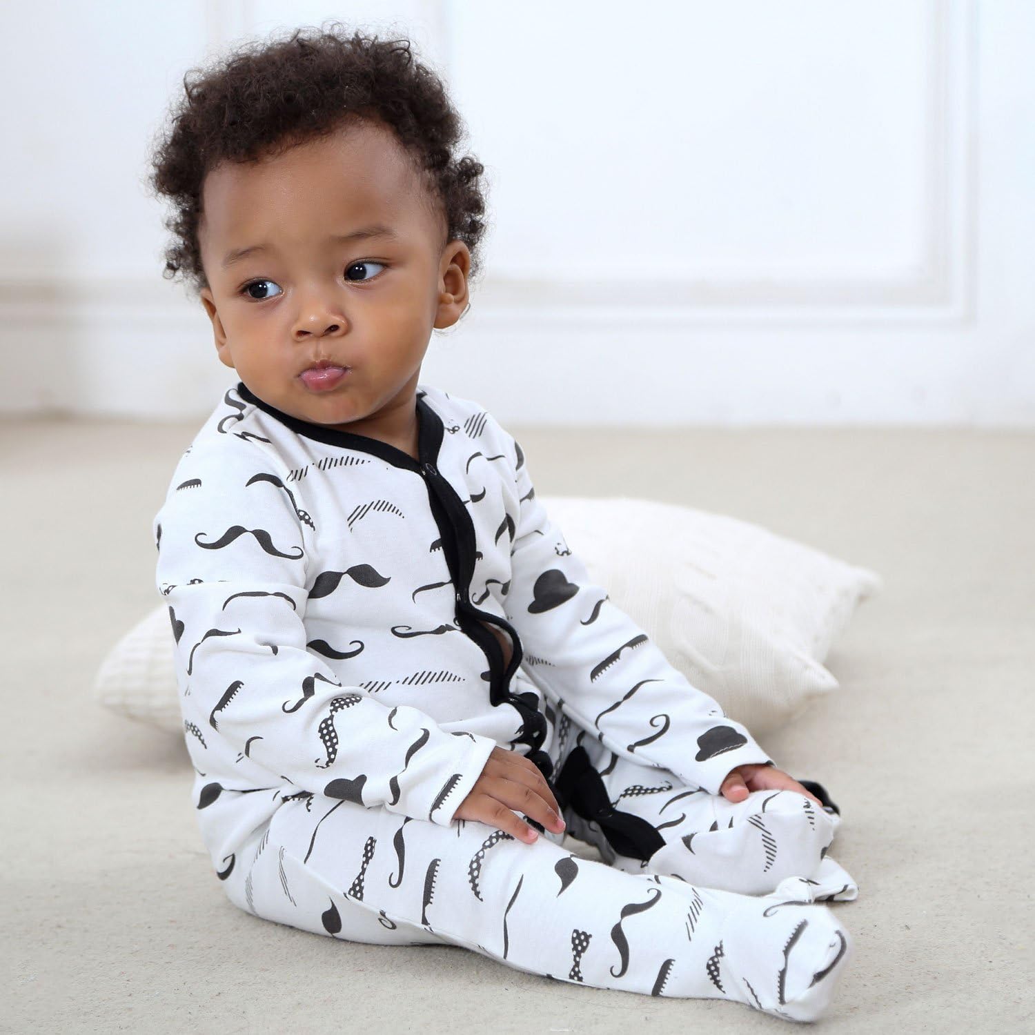 OPAWO Baby Boys' Footed Sleeper Pajamas 3 Pack Long Sleeve Footie Pjs 0-18 Months: Clothing