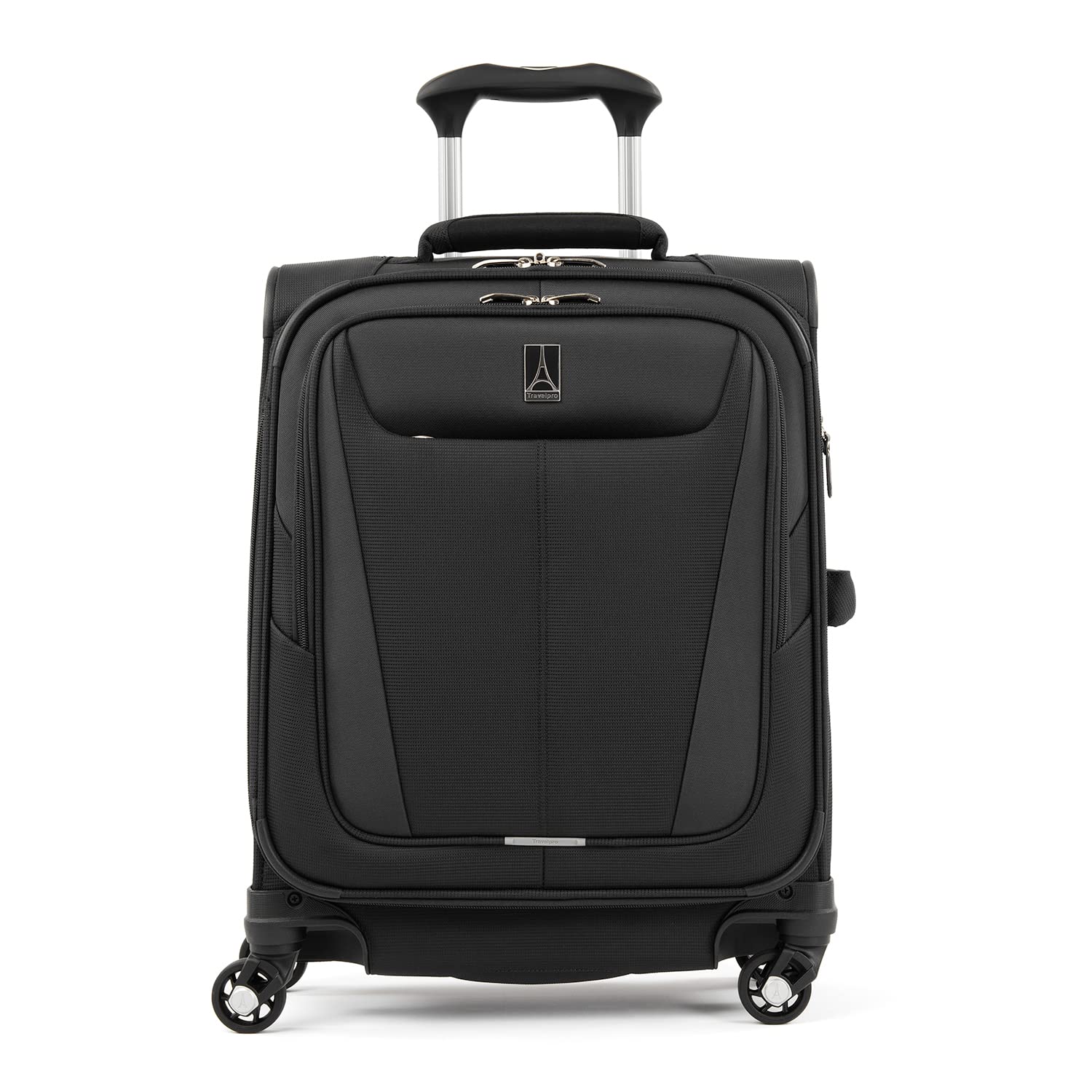 Travelpro Maxlite 5 Softside Spinner Suitcase 4 Wheels Expandable, Ultra-Lightweight and Durable, Travel Luggage 5 Years Warranty (Carry-on (22" - 39L), Black)