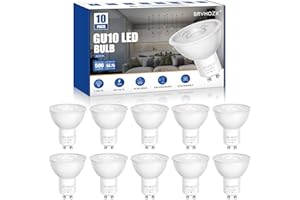 GU10 LED Bulbs, 5W (50W Halogen Replacement) 3000K Warm White, 500LM, 40° Narrow Beam Spotlight, Non-Dimmable, AC 120V, Bi-Pi