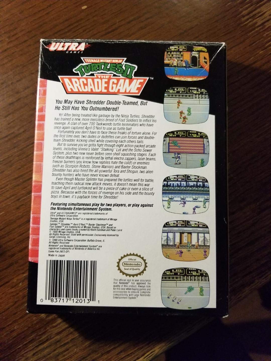 Teenage Mutant Ninja Turtles II: The Arcade Game: Video Games