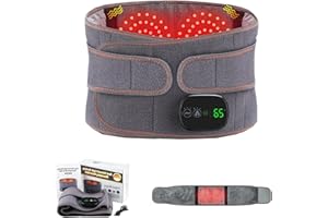 Lumidisc Belt, Lumidisc Belt with Heat, Portable Back Massager with 3 Adjustable Levels, Rechargeable, for Home/Office/Travel