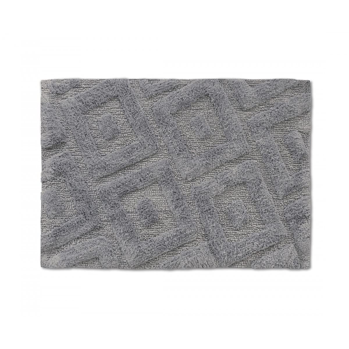Home Passion Colour Grey 100% Cotton Rectangular Bath Mat 60 x 90 cm, 1800 g/m cotton 60 x 90 cm light grey
