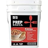 Prep Basics Entrée Variety Pail | 8 Emergency Meal Varieties | 392 Total Grams Protein | Up to 25 Year Shelf Life