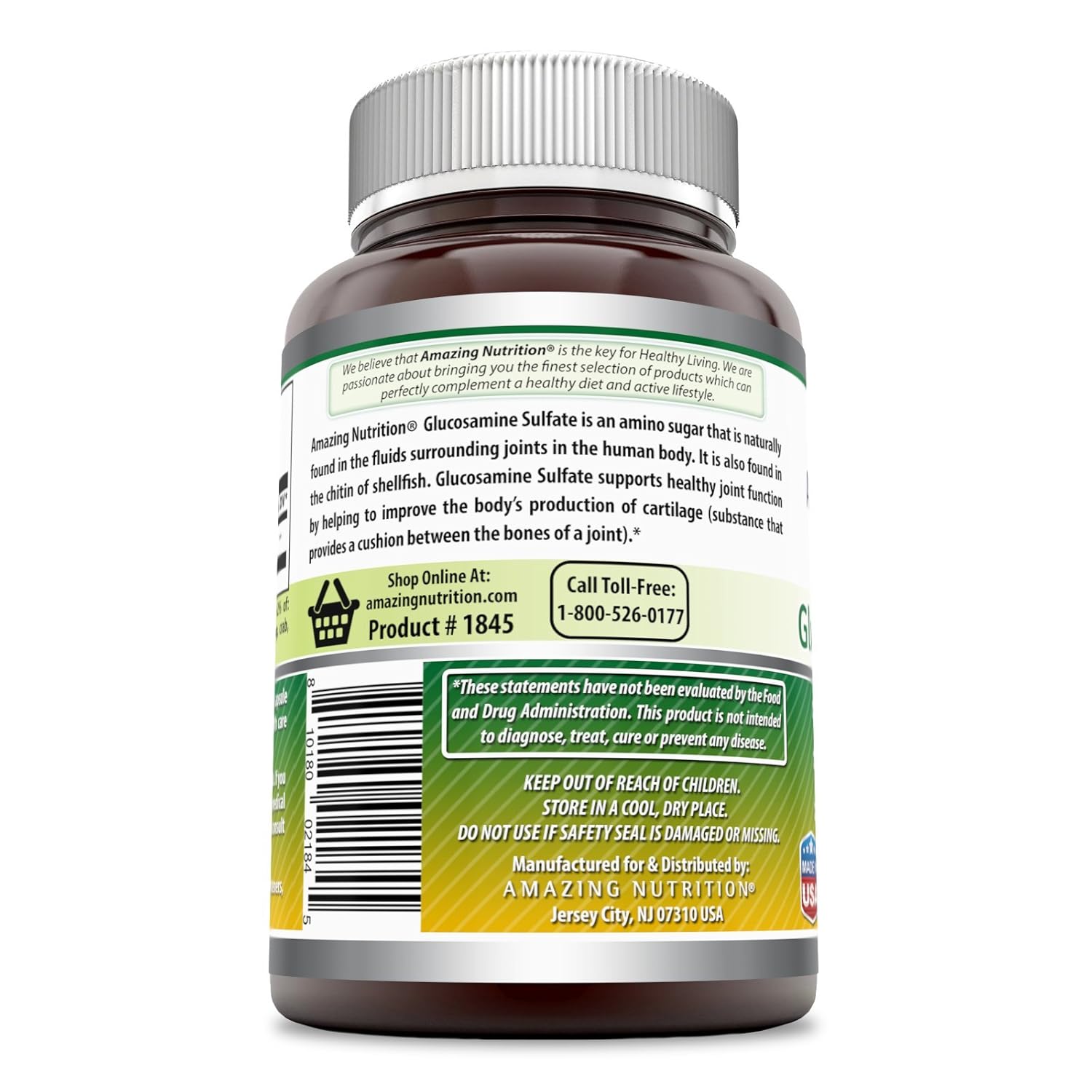 Amazon.com: Amazing Formulas Glucosamine Sulfate Supplement * 500mg of Best quality Glucosamine Sulfate (A Natural Amino Sugar)*240 tablets * Supports ...
