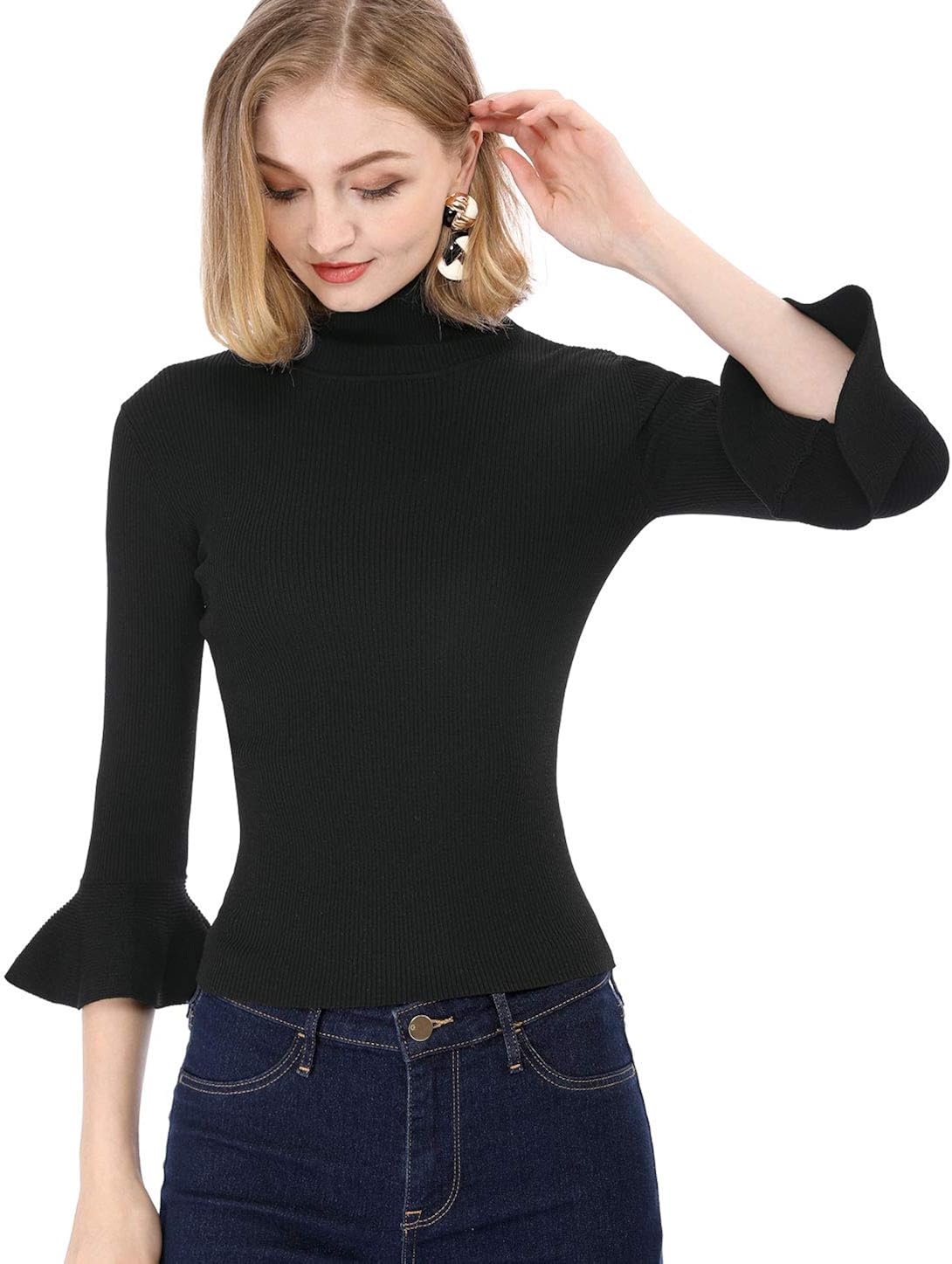 ruffle sweater top