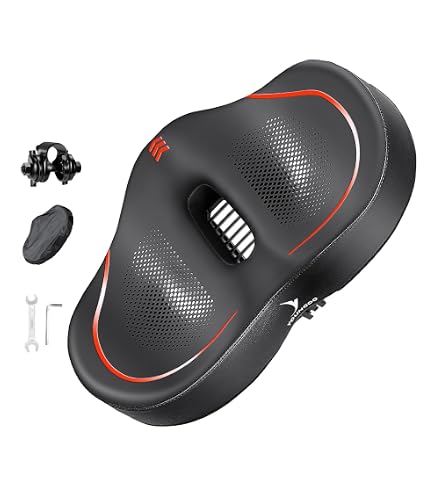 Selle De Vélo Confortable Large Sans Nez - Siège Ergonomique Cuir PU Pour VTT Vélo Électrique Ville