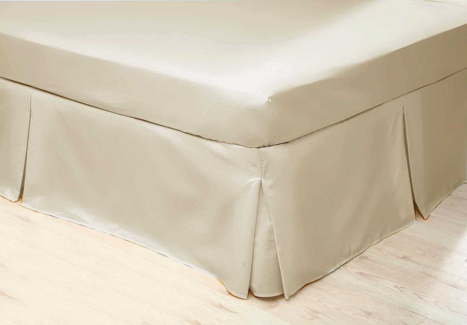 Belledorm Ivory Platform Base Valance Sheet (Double) Easycare, Plain