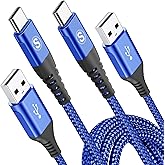 USB C Charging Cord [2Pack 6ft],USB C Cable Fast Charger 3.0A,USB C to USB Nylon Type C Charging Phone Charger for i Phone 17