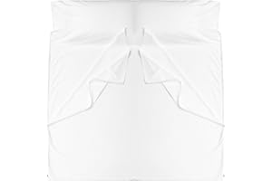 Cozysilk Brand - GANNAFEE Cotton Sleeping Bag Liner with Zipper - 100% Cotton Travel Sheet Sleep Sack Adult - Travel Sleeping Bag for Hotels Camping Hiking