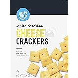 Amazon Brand – Happy Belly White Cheddar Cheese Cracker, 12.4 ounce