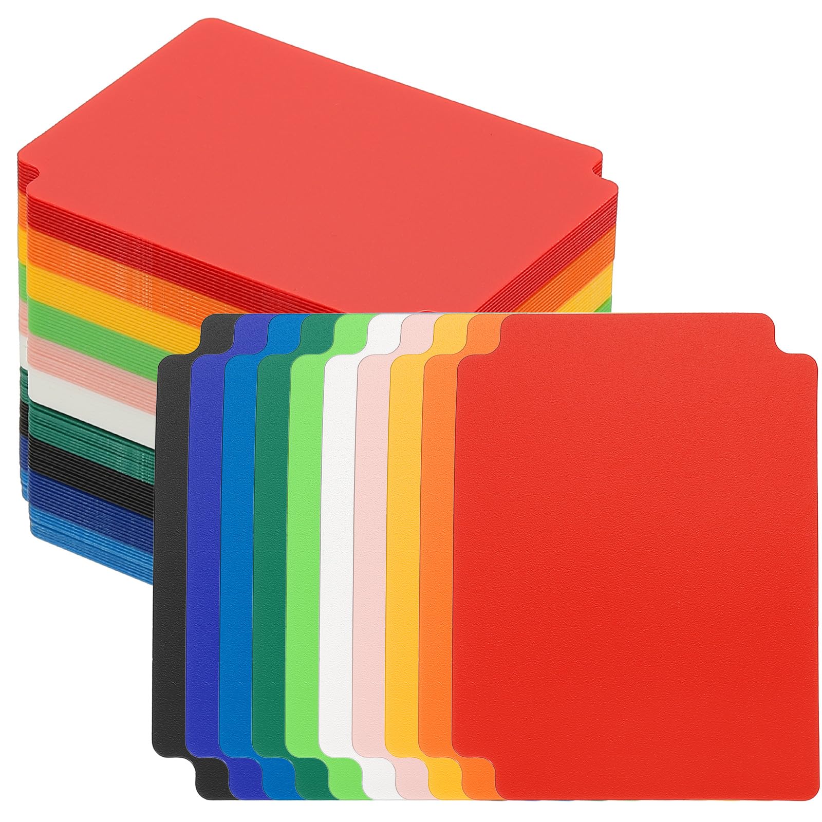 PATIKIL Trading Card Dividers, 100 Pcs Index Card Football Card Sorter Storage Boxes Organizer Tray Accessories for Sports Game Baseball Card, 10 Colors — image 1