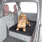 Ruff Liners Dog Bed for Car Back Seat, Medium Black – As Seen on Shark Tank – Fits Medium Seat Extender – Non-Slip Base, Waterproof Cover, Machine-Washable – Dog Mat for Car with Rebound Foam Comfort
