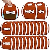 24pcs Football Snack Bags with Handles Reusable Sealed Stand-Up Goody Bags, Football Themed Party Favors Birthday Supplies for Team Practice/Game Day, Gifts for Football Lovers, Players, Coaches