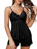 Oberitiny Women Cami Pajama Set Modal Lingerie