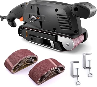 Amazon Tacklife ベルトサンダー 600w 6段階変速 集塵 360 560rpm 木工 金属の加工 塗装はがし Psfs1a サンダー