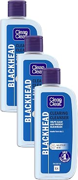 Clean & Clear Blackhead Clearing Oil-Free Cleanser 200ml Pack of 3