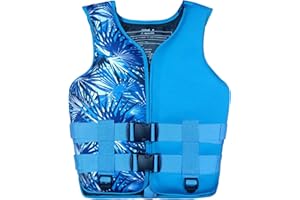 NJBZDA Kayak Life Jacket Vest, Swimming Vest for Adult/Kids Portable Breathable Water Sports Vests for Fishing Surfing Sailin