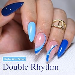 Double Rhythm Gel Nail Polish Set of 6 Colors Baby