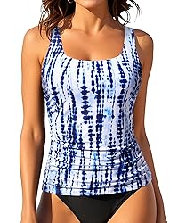 Aqua Eve Tankini Tops for Women Swimwear Top Only