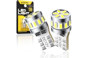 AUXITO 194 LED Bulbs for License Plate Light 6500K Bright White, Canbus Error Free 168 2825 T10 W5W LED Bulb for Car Dome Doo
