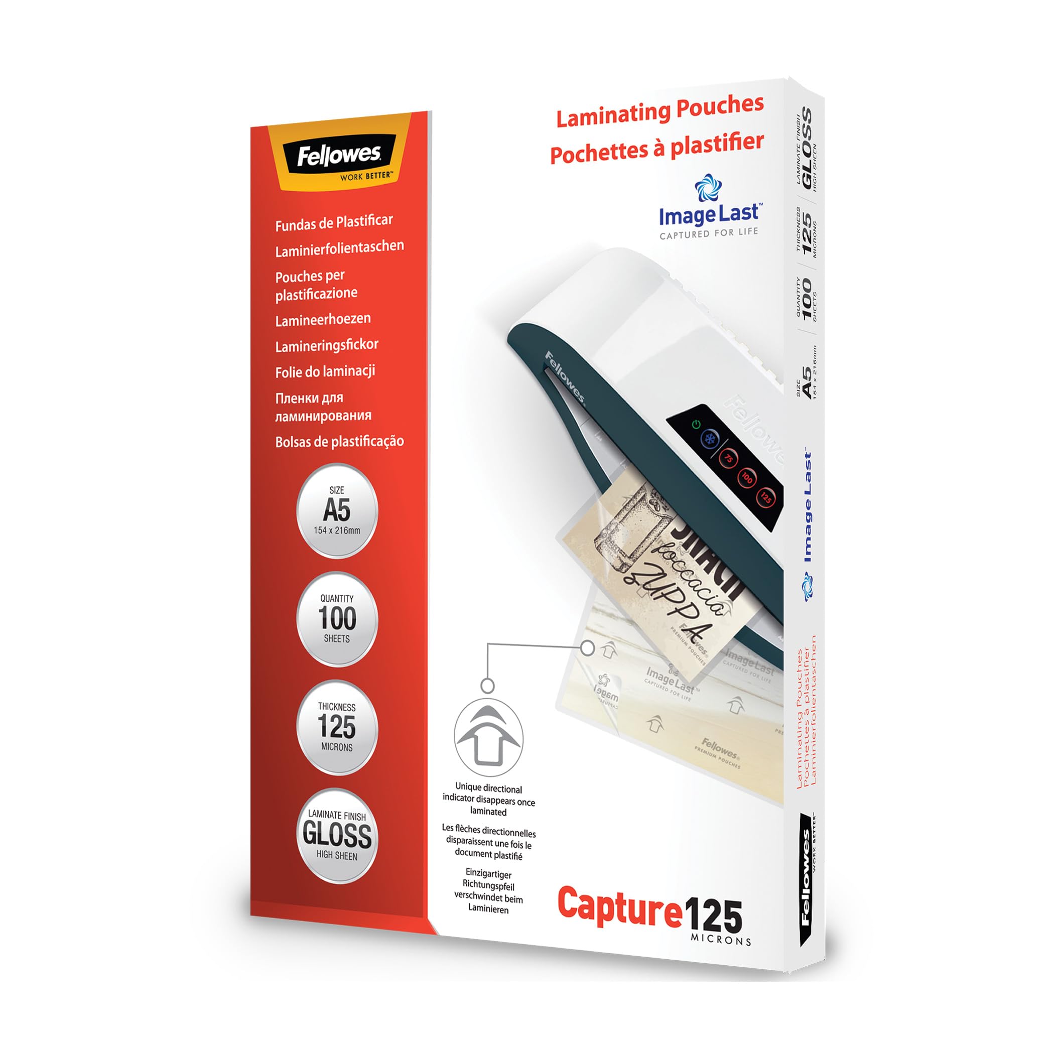 Fellowes Lam Pouch A5 250mic Pk100