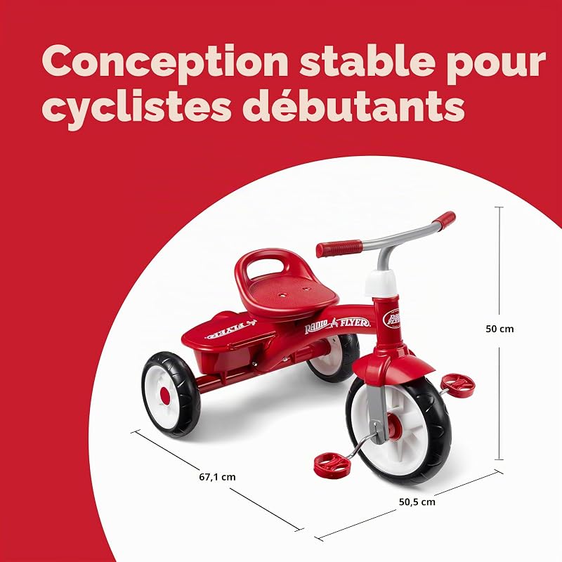 Red Rider Tricycle, Tricycle d'extérieur de 2 Ans et Demi à 5 Ans (exclusivité Amazon)
