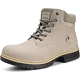 Eagsouni Mens Womens Snow Boots Warm Fur Lined Ankle Booties Hiking Trekking Trail Climbing Shoes Lace Up Anti-Slip Waterproof Working Outdoor Backpacking Boots