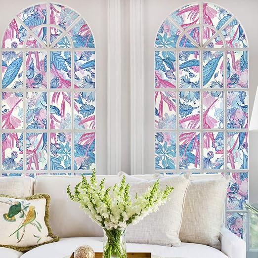 Amazon Com Dktie Window Cling Stained Glass Window Film