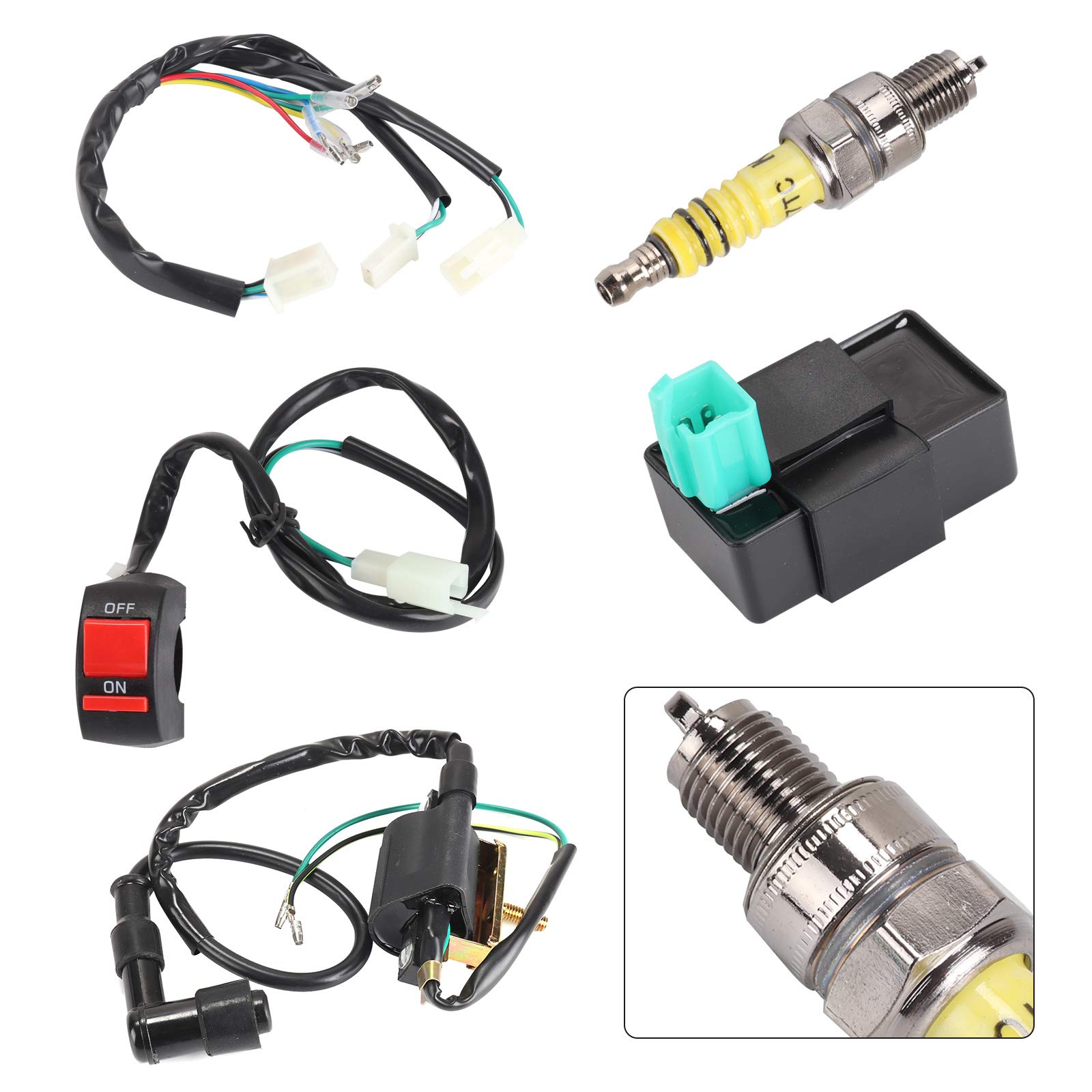 Shoze Wiring Loom Kit Wiring Harness Switch Kit Coil CDI Ignition