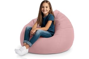 DAFFTOS Stuffed Animal Bean Bag Storage Chair Cover for Kids Teens Adults (No Filler) Soft Washable Premium Corduroy Organizing Plush Toys Comfortable Organizer Keep Clutter with Premium Zipper Medium