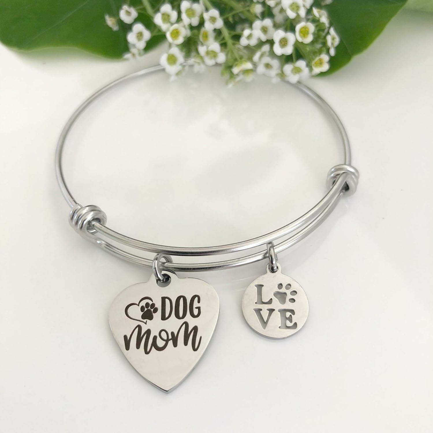 dog mom charm bracelet