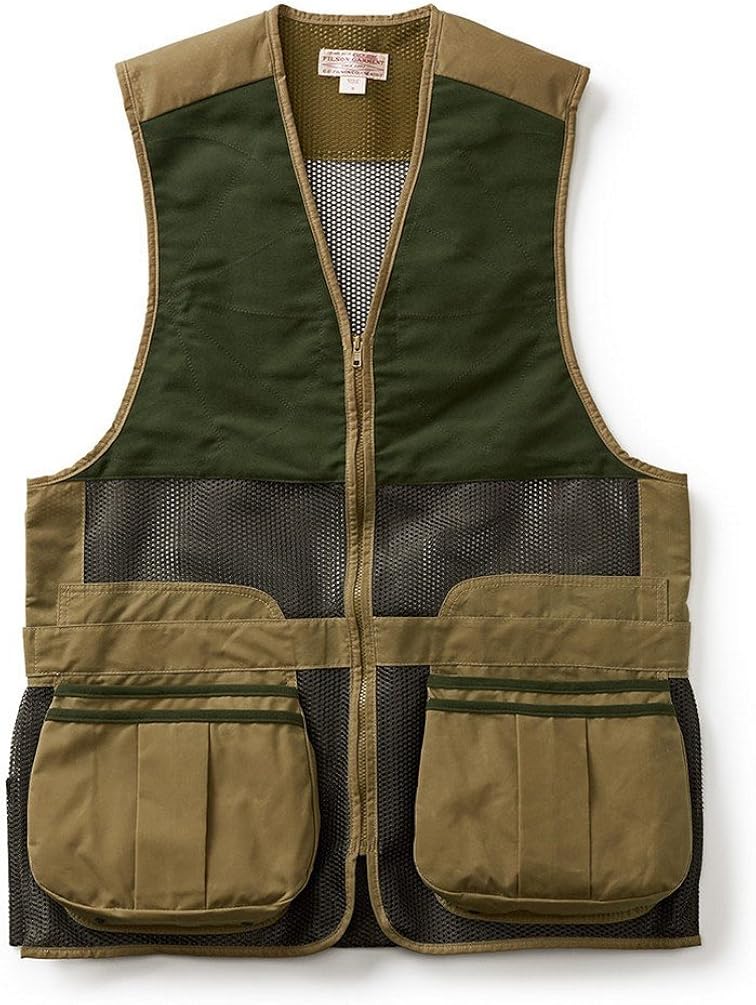 Filson 10462 Light Shooting Vest (Tan, Small) Clothing