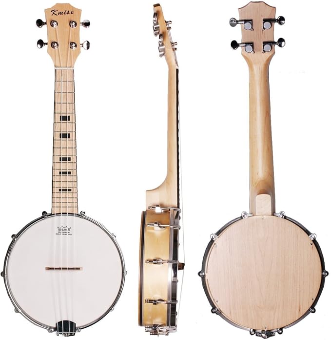 Kmise Banjo Ukulele 4 String Banjo lele Ukelele Uke Concert 23 Inch