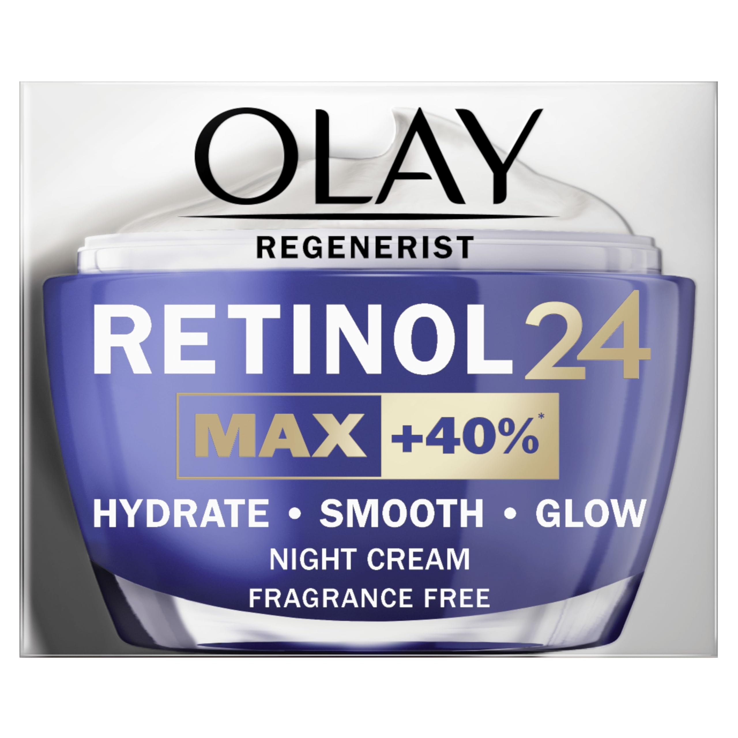 Olay Regenerist Retinol24 MAX Night Cream Without Fragrance, 50ml