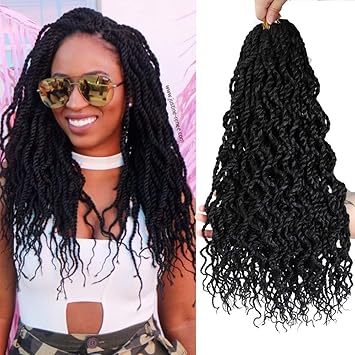 Amazon Com 18 Inch Curly Senegalese Twist Crochet Hair Goddess