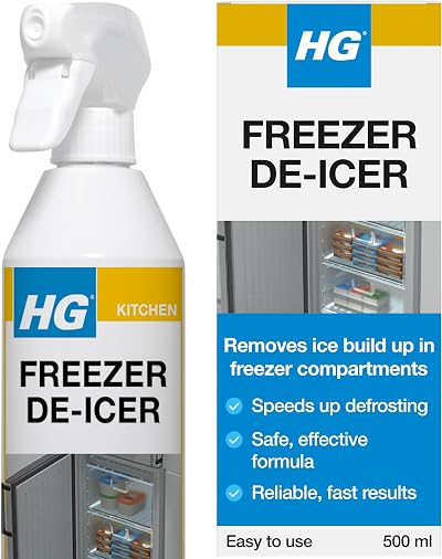 HG Freezer De-Icer 500ml Defrost Spray Fridge Freezer Cleaner