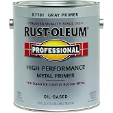 1 gal Rust-Oleum K7781402 Professional Gray Rusty Metal Primer, Flat, 400 VOC