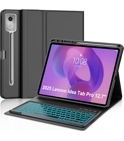 【2025年製／カバー付】Lenovo Idea Tab Pro 12.7インチ Amazon.com: Keyboard Case for Lenovo Idea Tab Pro 12.7'' 2025