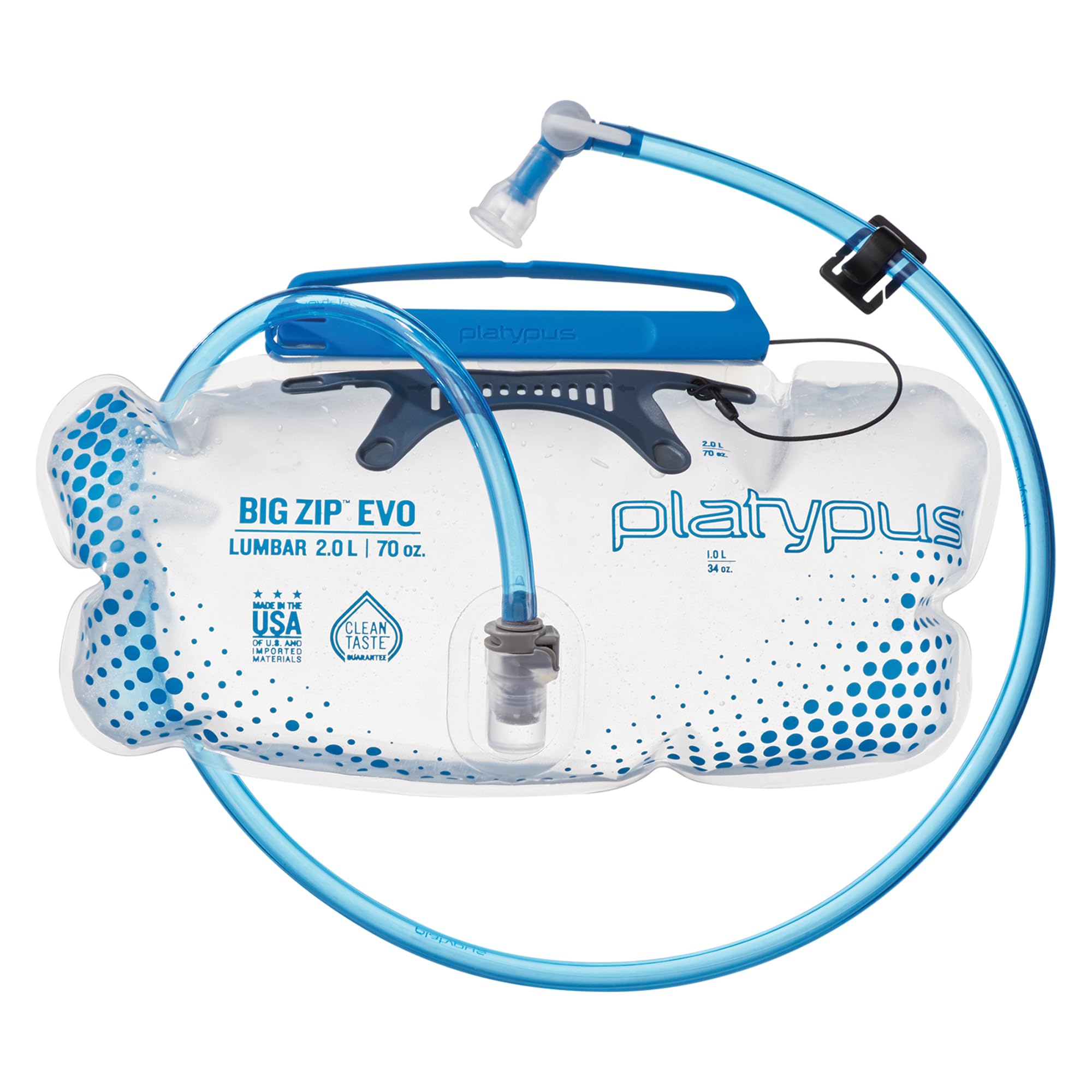 Platypus Big Zip EVO 2.0-Liter Lumbar Hands-Free Hydration System Reservoir