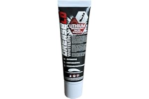 GREASECO White Lithium Squeeze Tube | Automotive Greases & Lubricants | Grease for Door | Garage Door | Sliding Door | Hinge | Elliptical Grease | Trailer | Hitch Ball Lubricant | NLGI 2 | 8oz | WhiteLith