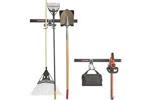 Rubbermaid FastTrack Garage Storage System Tool Hanging Kit, Wall Mount Holder for Garden Lawn Tools/Garage/Home Organization