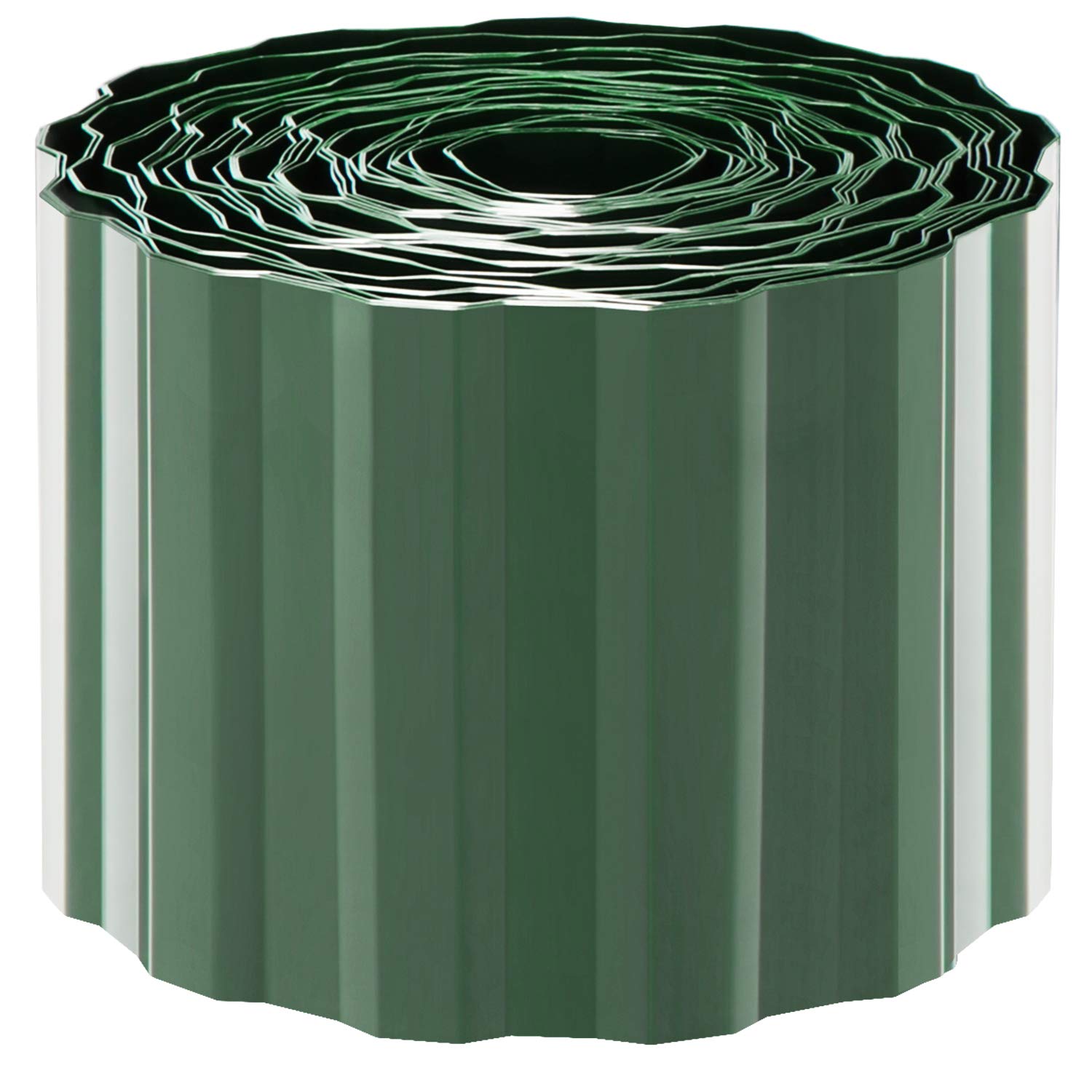 com-four® Plastic lawn edging - bed edging for lawns, flower beds or as a mowing edge - length individually adjustable - 10 x 900 cm