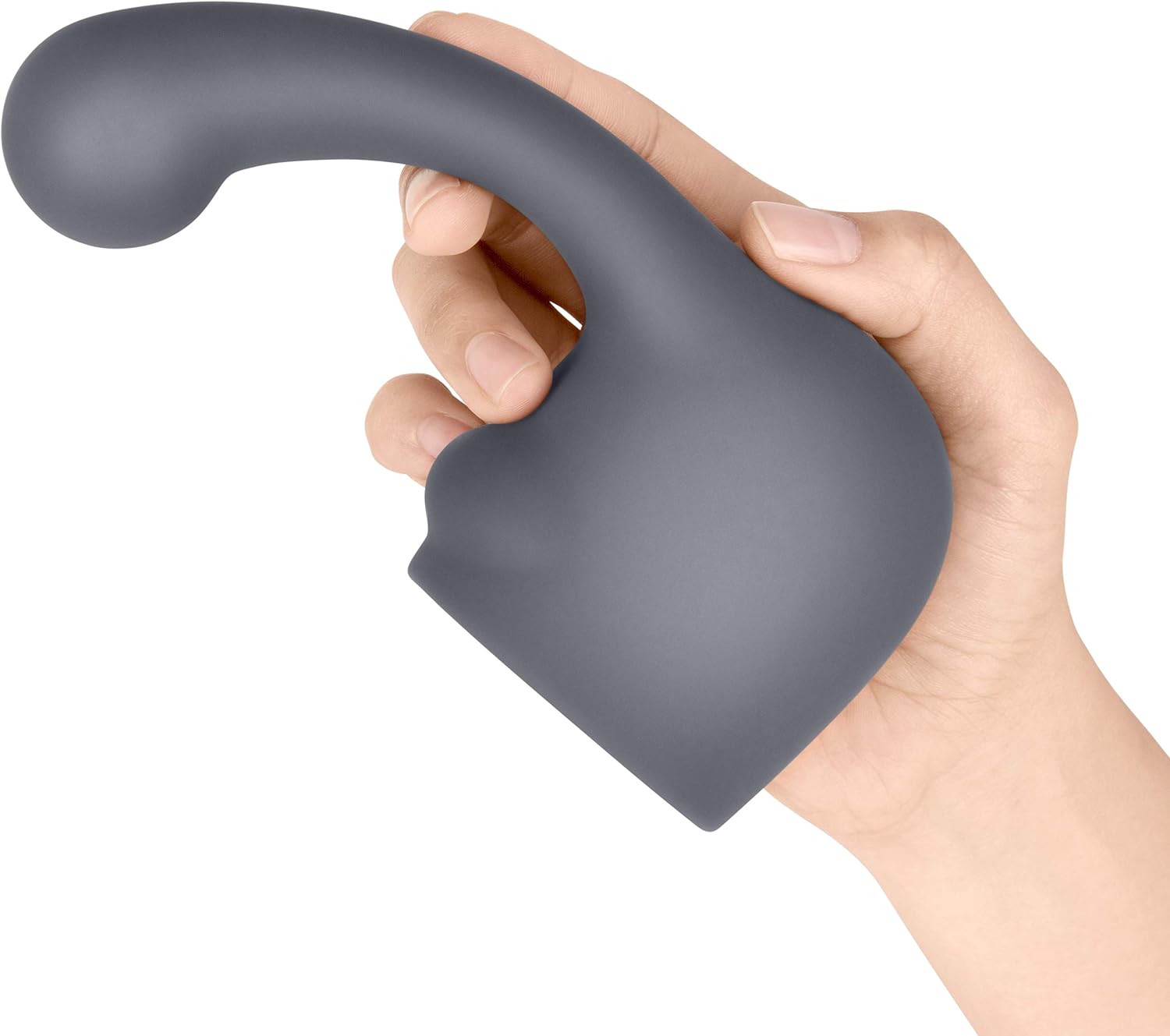 Le Wand Curve Weighted Silicone Attachment, Grey, 7.4 cm