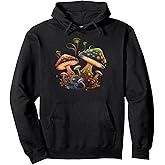Magical Cottagecore Mushroom Aesthetic Mycology Fungi Hippie Pullover Hoodie