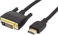AmazonBasics HDMI Input to DVI Output Adapter Cable - 6 Feet (Latest Standard)